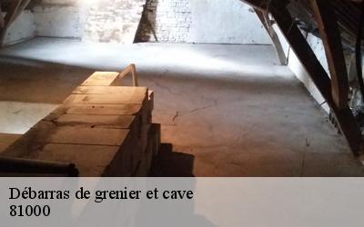 Débarras de grenier et cave  81000